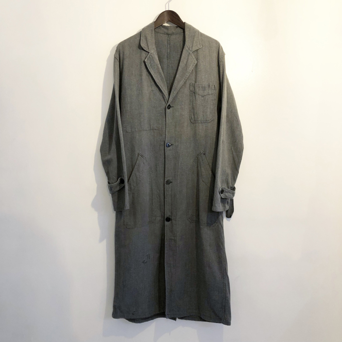1950s French vintage black chambray coat（LE VETEMENT ATLANTIQUE）