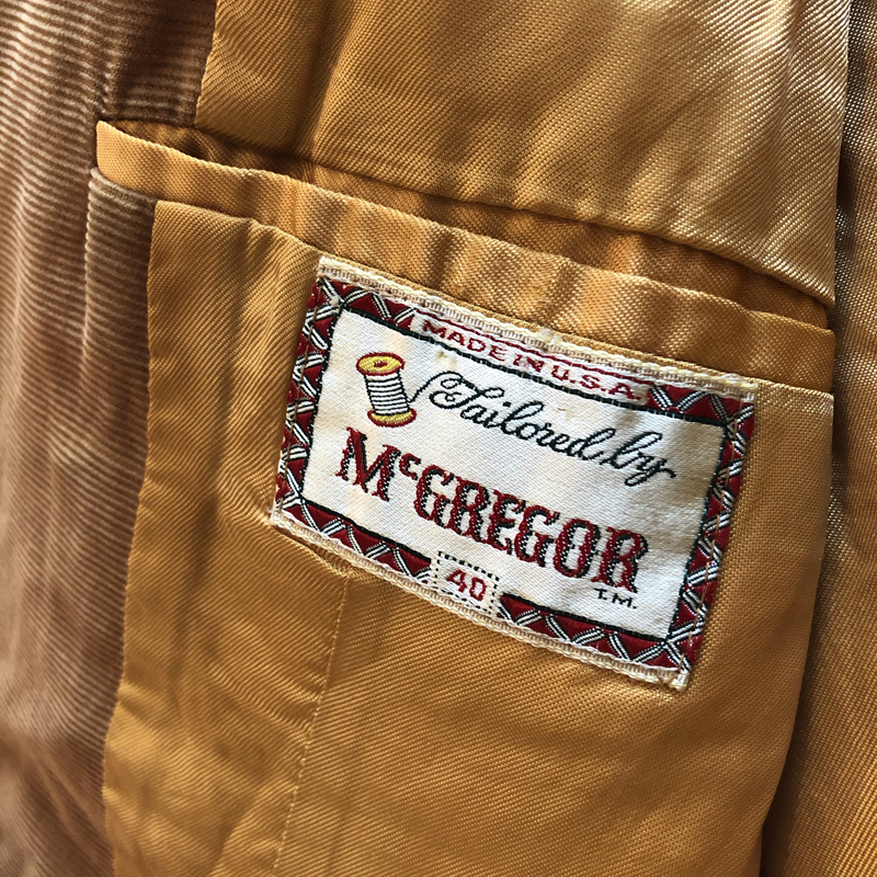 1950's Corduroy Teddy Type Jacket（McGREGOR）