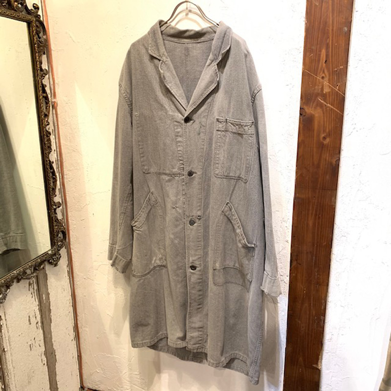 1960’s vintage Black chambray work coat （VINTAGE）