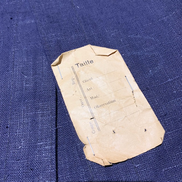 1920～30's Belgie Linen Jacket Deadstock（USED）