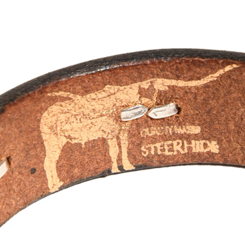 5 SHELL CONCHOS LEATHER BRACELET（LARRY SMITH）