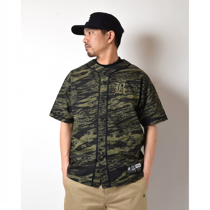 GHOSTLION CAMO BASEBALL SHIRT（Back Channel）
