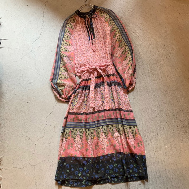 1970’s vintage BOHO dress（VINTAGE）