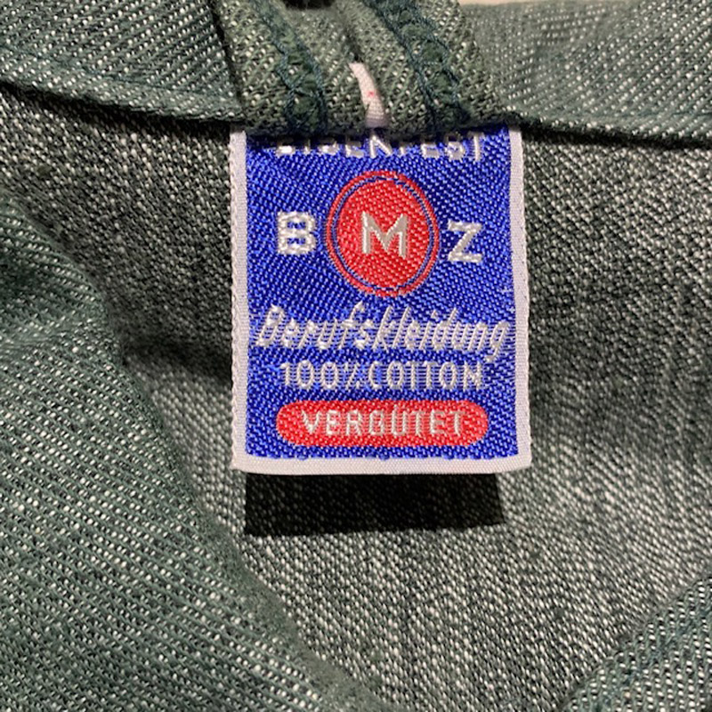 1950's〜 BMZ Green Chambray Work Jacket Deadstock（USED）