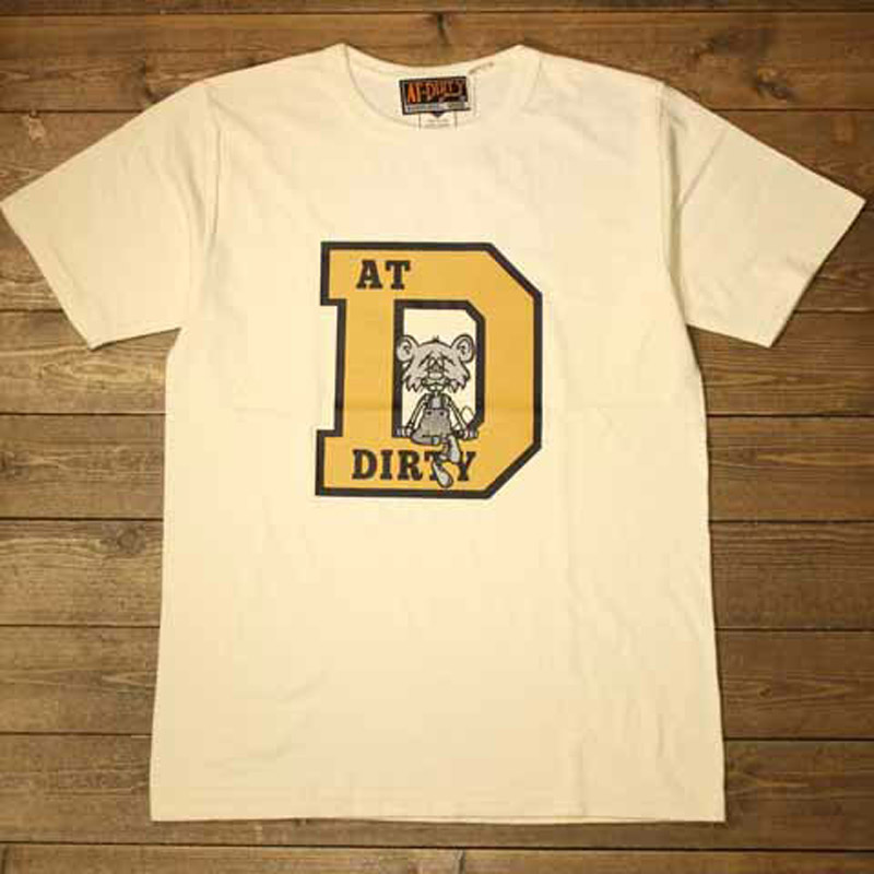 COLLEGE D S/S T-SHIRT（AT-DIRTY）