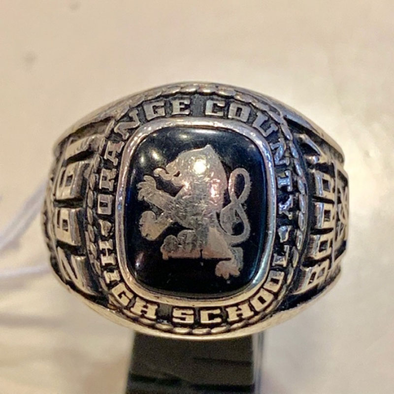 1992 Orange County High School Ring Sterling Silver（JOSTENS社）