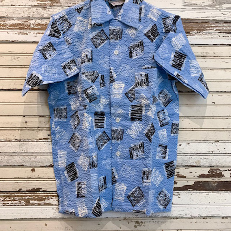 1950's PENNEY'S Seersucker S/S Shirt Deadstock（USED）