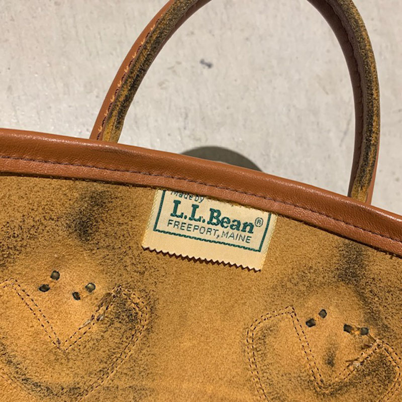 Ll bean leather discount bag