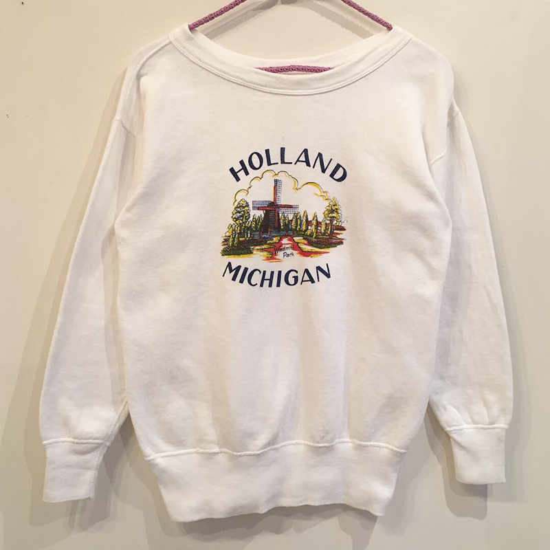 1960's～ windmill print sweat（USED）