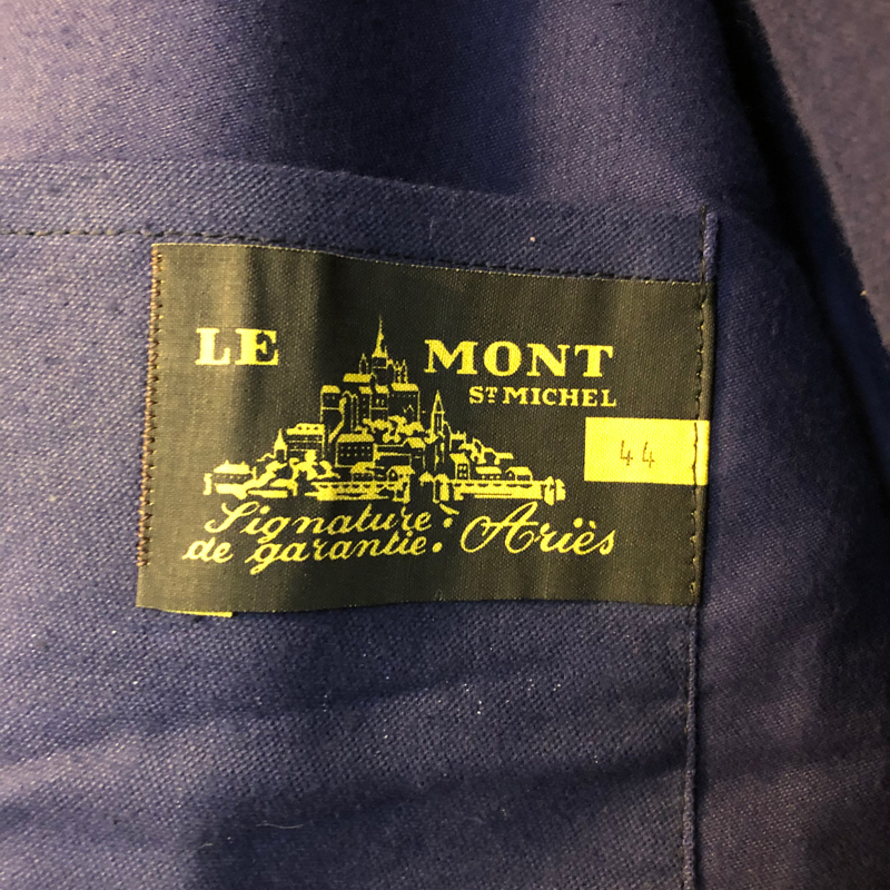 1950s French blue moleskin work jacket（Le Mont St Michel (used)）