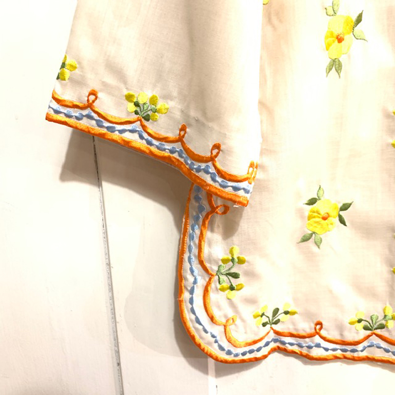 1970’s vintageお花刺繍チャイナ風ジャケット