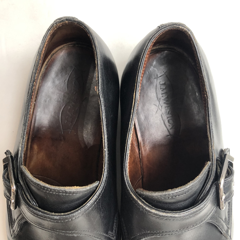 J.M.Weston single monk strap leather shoes（J.M.Weston）