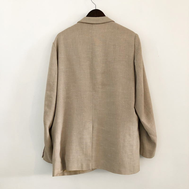 British linen×polyester tailored jacket（used）