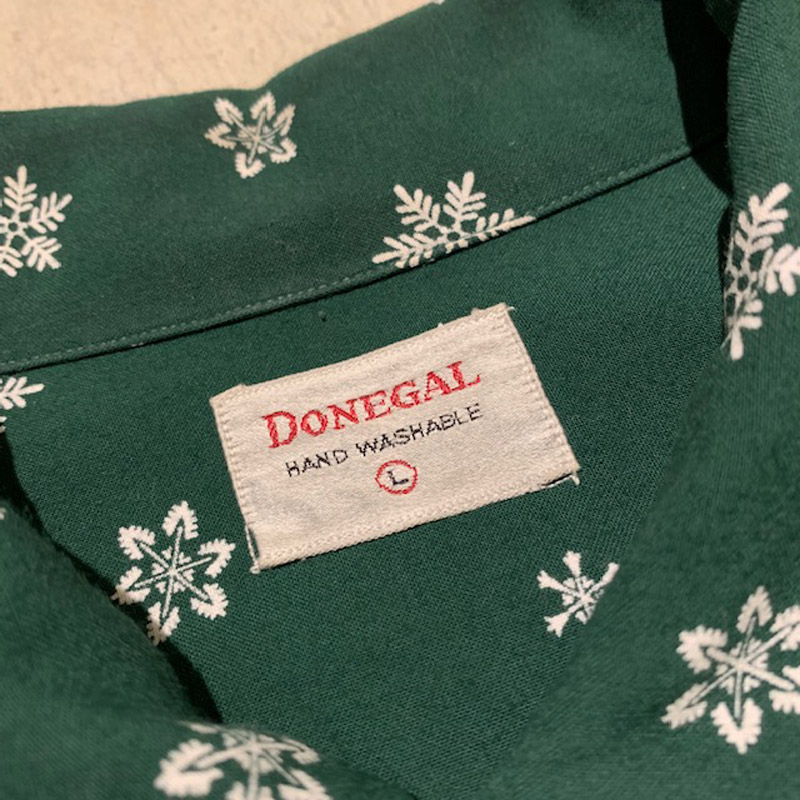 1950's DONEGAL Rayon L/S Shirt（USED）