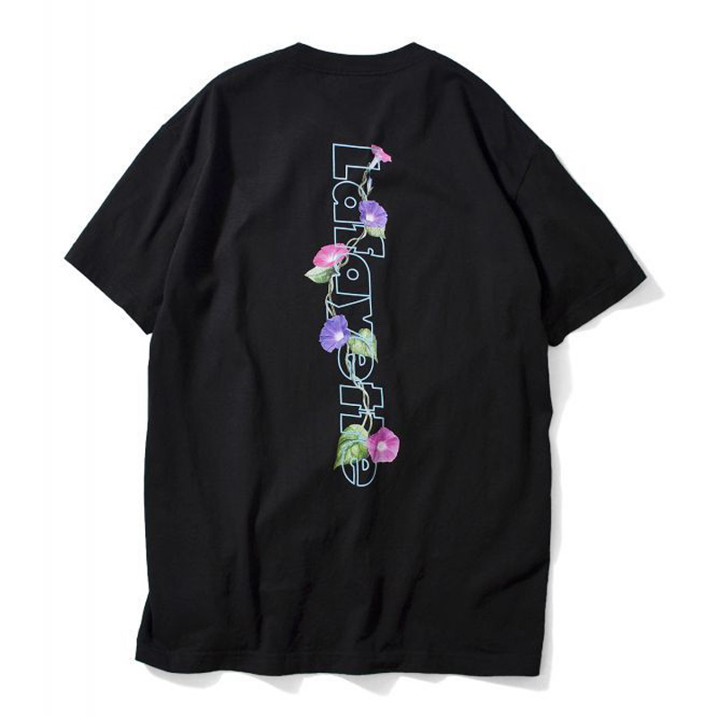 OUTLINE HUGE LOGO TEE - MORNING GLORY -（LAFAYETTE）