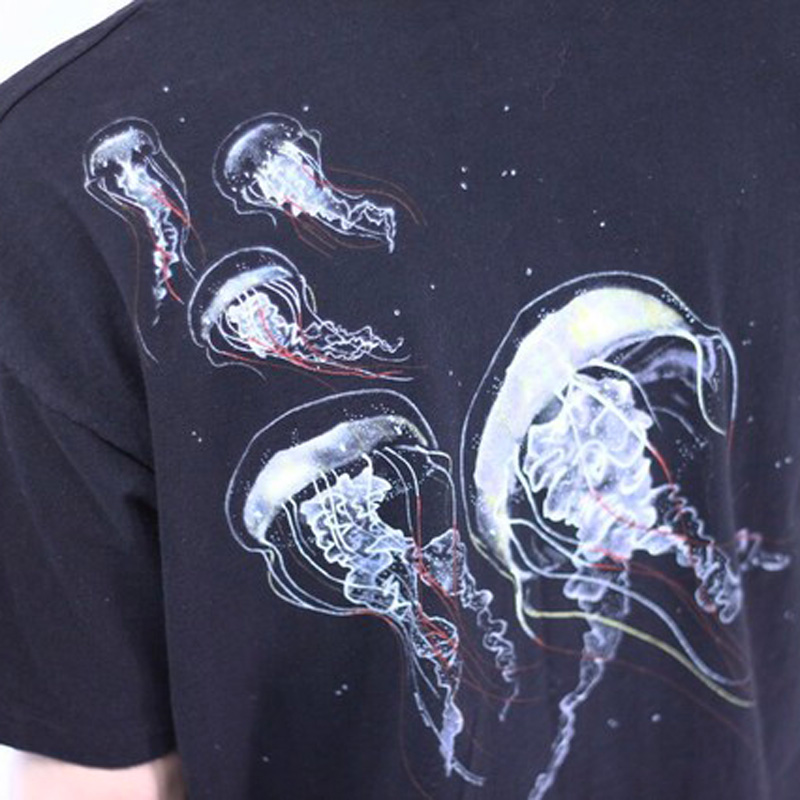 90's Hanes Jellyfish print Tee（USED）