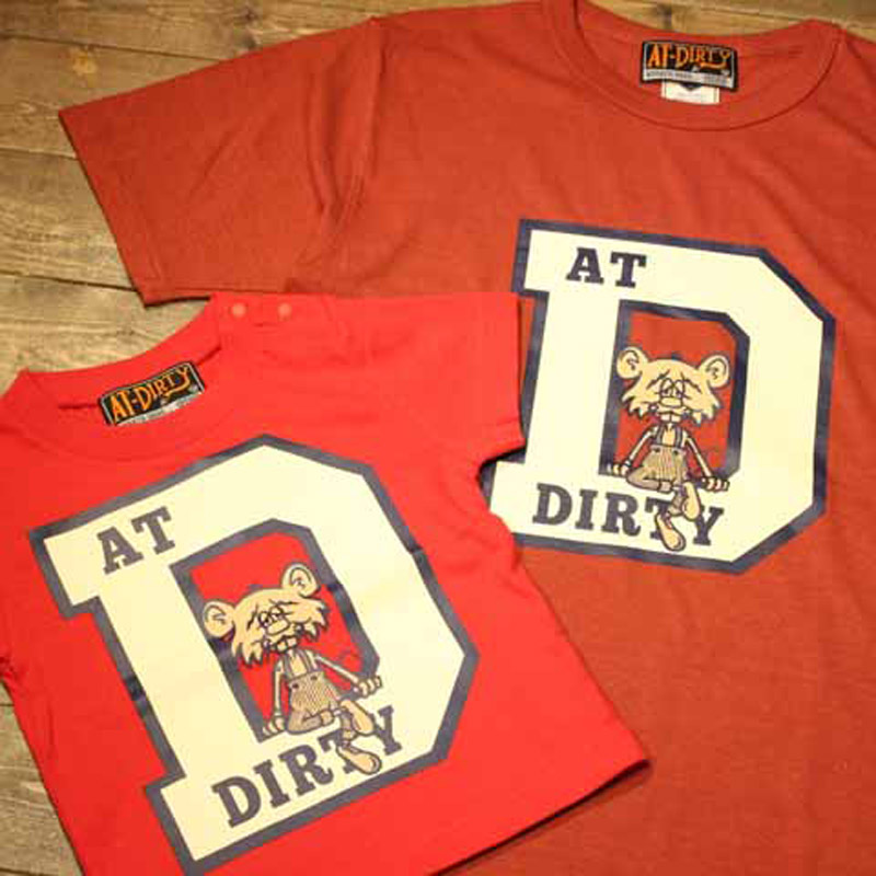 COLLEGE D S/S T-SHIRT（AT-DIRTY）