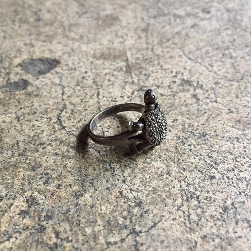 Old Silver 925 Turtle Ring（VINTAGE）