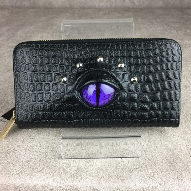 EYE WALLET LONG/REPTILES VIOLET（MALICIOUS.X）