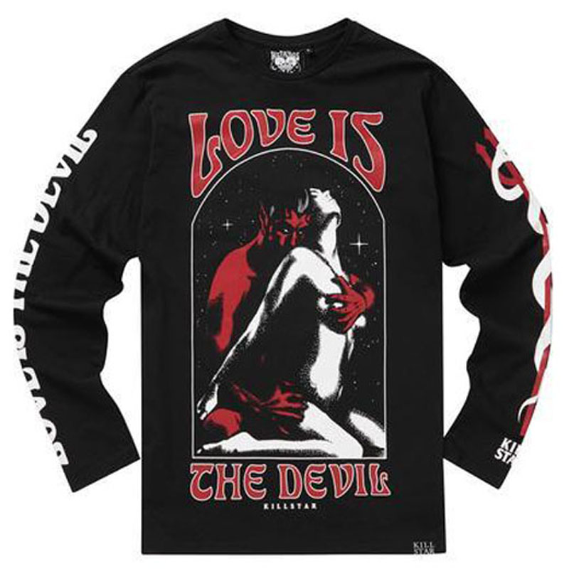 LOVE DEVIL LONG SLEEVE TOP（KILL STAR）