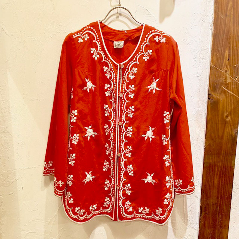 1970'S VINTAGE Philippines embroidery jacket（USED）