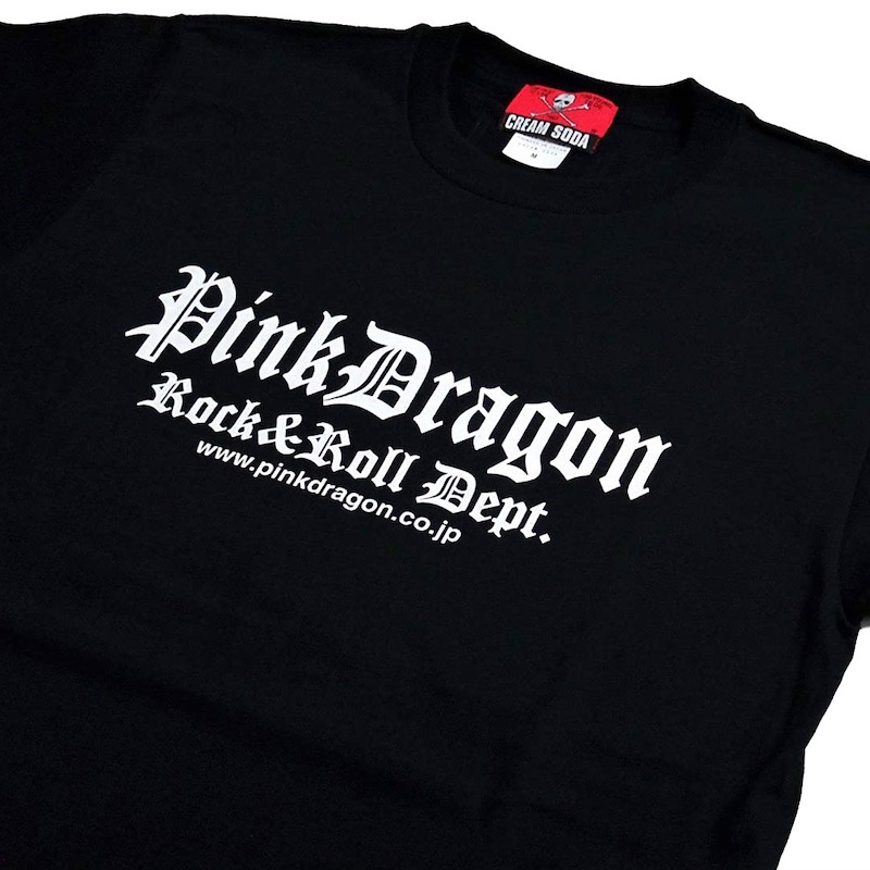 リーゼントドラゴン Tシャツ ☆ PINK DRAGON（CREAM SODA） - Snap