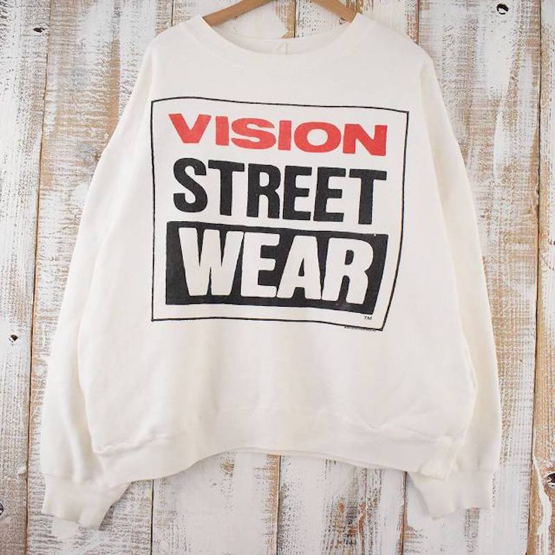 80's VISION STREET WEAR スケートブランド ポケ付きスウェット（USED ...