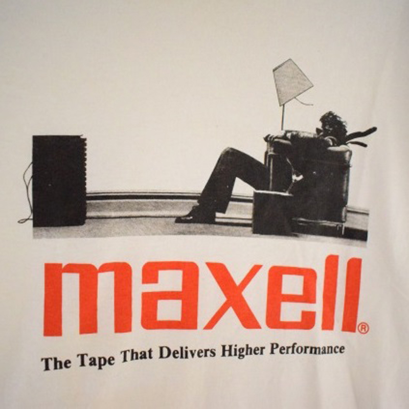 90's MAXELL USA製 企業広告プリントTシャツ L（USED） - Snap! magazine
