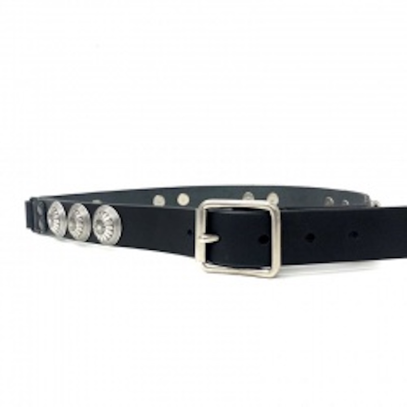 Leather belt - WC010 - Black, XL